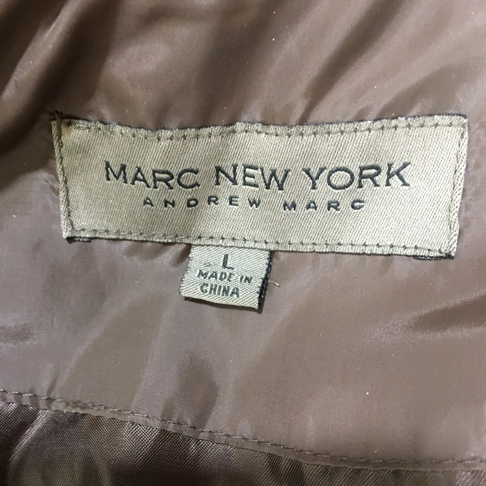 Marc New York Brown Detachable Hood Puffer Coat L - Picture 10 of 12